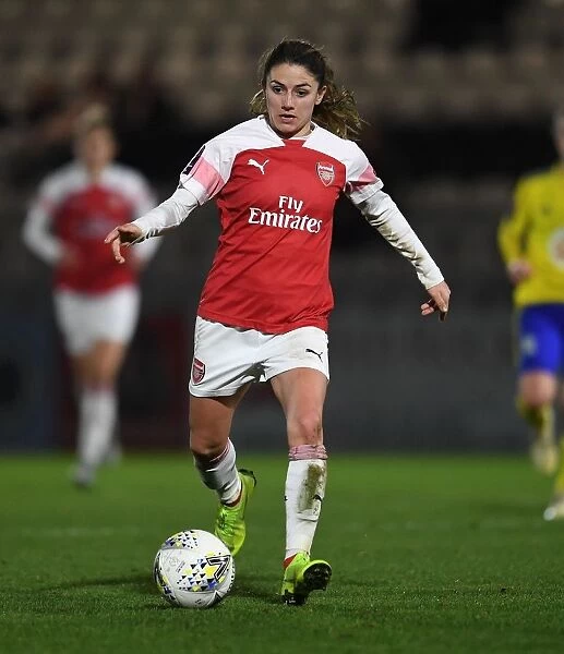 Danielle van de Donk in Action for Arsenal Women vs Birmingham City (FA WSL Continental Tyres Cup)