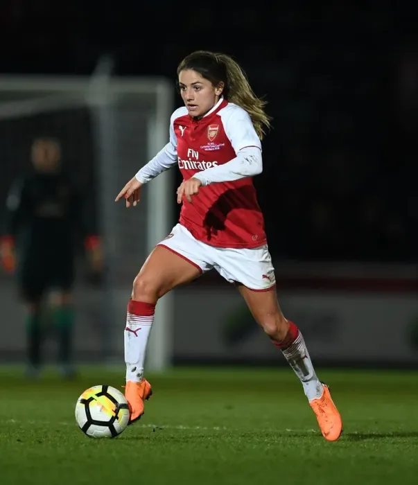 Framed Print : Danielle van de Donk in Action: Arsenal Women vs Manchester City Ladies - Continental Cup Final