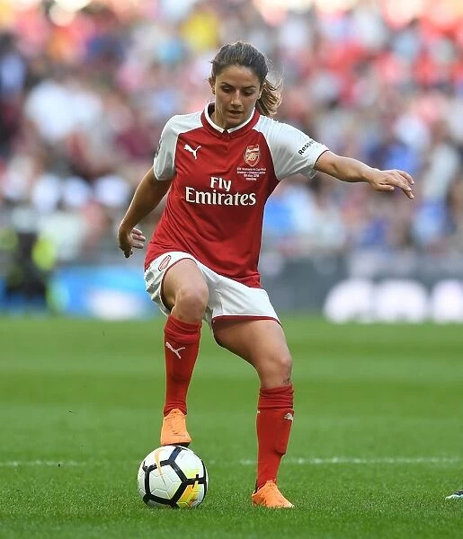 Danielle van Donk in Action at the FA Cup Final: Arsenal Women vs. Chelsea Ladies