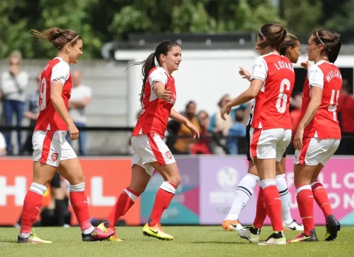 Framed Print : Danielle van de Donk Scores First Goal: Arsenal's 2-0 WSL Division One Victory over Notts County