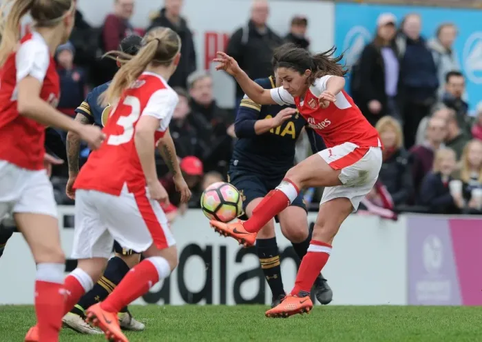 Framed Print : Danielle van de Donk Scores Hat-Trick: Arsenal Ladies Crush Tottenham Hotspur Ladies in FA Cup Framed Print : Danielle van de Donk Scores Hat-Trick: Arsenal Ladies Crush Tottenham Hotspur Ladies in FA Cup