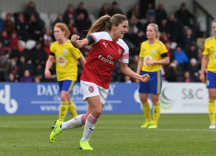 Framed Print : Danielle van de Donk Scores Penalty for Arsenal Women Against Birmingham City Framed Print : Danielle van de Donk Scores Penalty for Arsenal Women Against Birmingham City