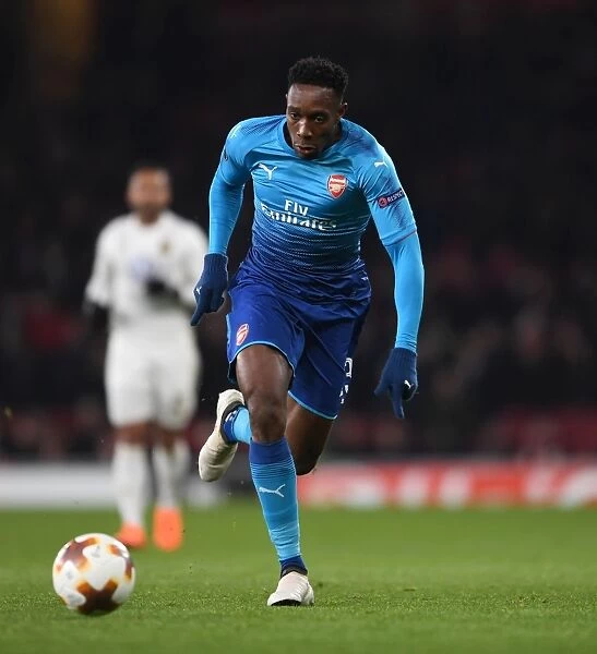 Danny Welbeck in Action for Arsenal against Östersunds FK in UEFA Europa League