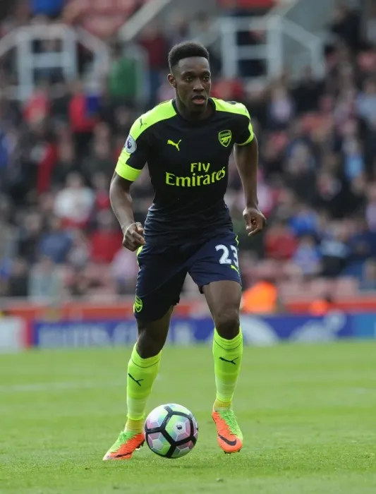 Framed Print : Danny Welbeck in Action: Arsenal vs. Stoke City, Premier League 2016-17 Framed Print : Danny Welbeck in Action: Arsenal vs. Stoke City, Premier League 2016-17