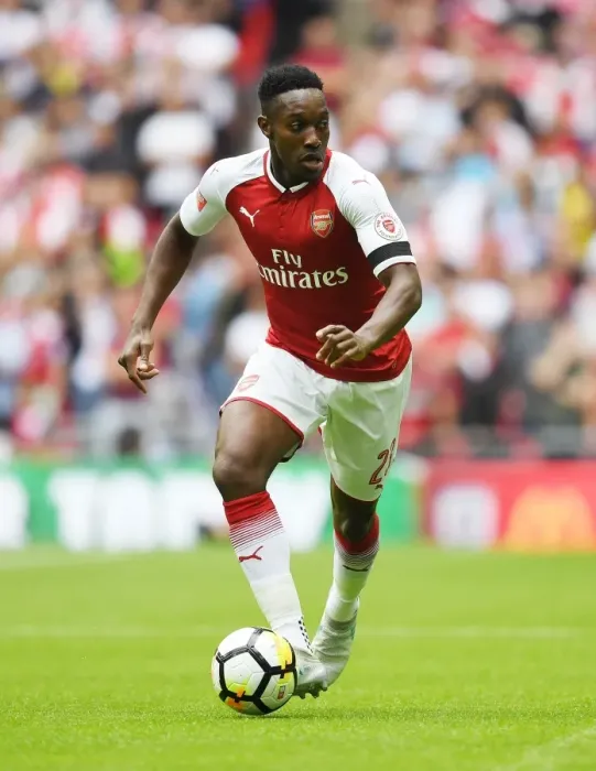 Framed Print : Danny Welbeck in Action: Arsenal vs. Chelsea - FA Community Shield 2017-18