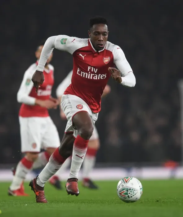 Framed Print : Danny Welbeck in Action: Arsenal vs. West Ham United - Carabao Cup Quarterfinals