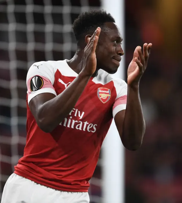 Framed Print : Danny Welbeck in Action for Arsenal vs. Vorskla Poltava, UEFA Europa League 2018-19