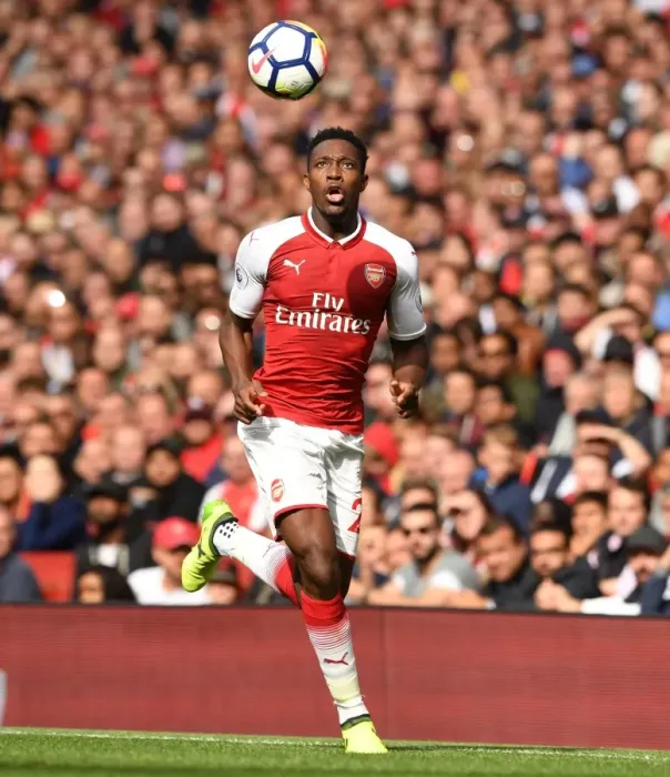 Framed Print : Danny Welbeck in Action: Arsenal vs AFC Bournemouth, Premier League 2017-18