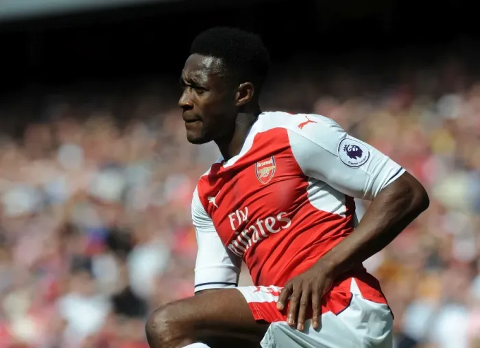Framed Print : Danny Welbeck in Action: Arsenal vs Everton, Premier League 2016-17 Framed Print : Danny Welbeck in Action: Arsenal vs Everton, Premier League 2016-17