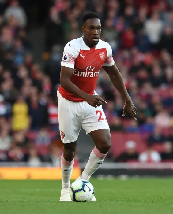 Framed Print : Danny Welbeck in Action: Arsenal vs Everton, Premier League 2018-19