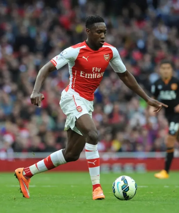 Framed Print : Danny Welbeck in Action: Arsenal vs Hull City, Premier League 2014-15