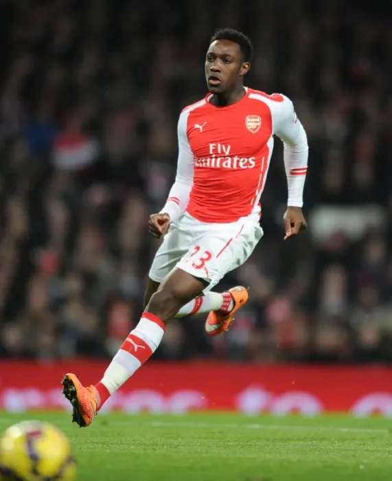 Framed Print : Danny Welbeck in Action: Arsenal vs Southampton, Premier League 2014-15