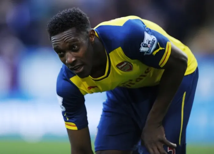 Framed Print : Danny Welbeck in Action: Burnley vs. Arsenal, Premier League 2014 / 15
