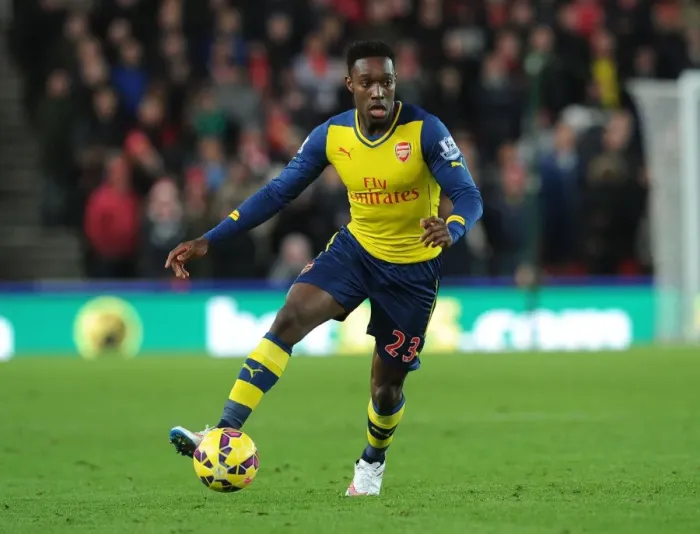 Framed Print : Danny Welbeck in Action: Stoke City vs Arsenal, Premier League 2014-15 Framed Print : Danny Welbeck in Action: Stoke City vs Arsenal, Premier League 2014-15