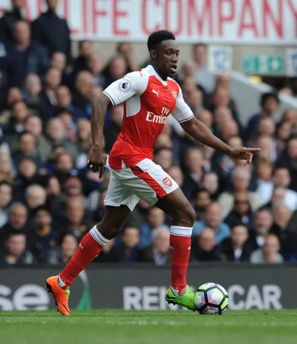 Framed Print : Danny Welbeck in Action: Tottenham Hotspur vs. Arsenal, Premier League 2016-17