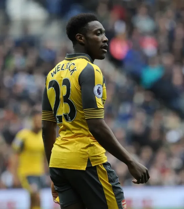 Framed Print : Danny Welbeck in Action: West Bromwich Albion vs. Arsenal, Premier League 2016-17