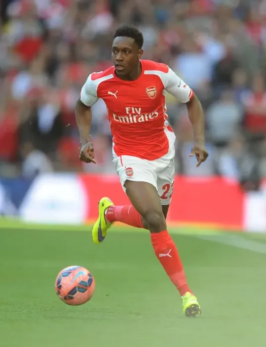 Framed Print : Danny Welbeck (Arsenal). Arsenal 2: 1 Reading, after extra time. FA Cup Semi Final