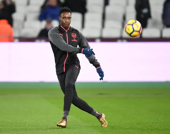 Framed Print : Danny Welbeck: Arsenal Forward Ready for West Ham Clash (2017-18 Premier League)