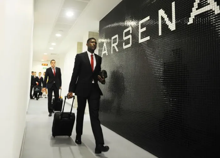 Framed Print : Danny Welbeck: Arsenal vs. Tottenham Showdown, Premier League 2014-15 Framed Print : Danny Welbeck: Arsenal vs. Tottenham Showdown, Premier League 2014-15
