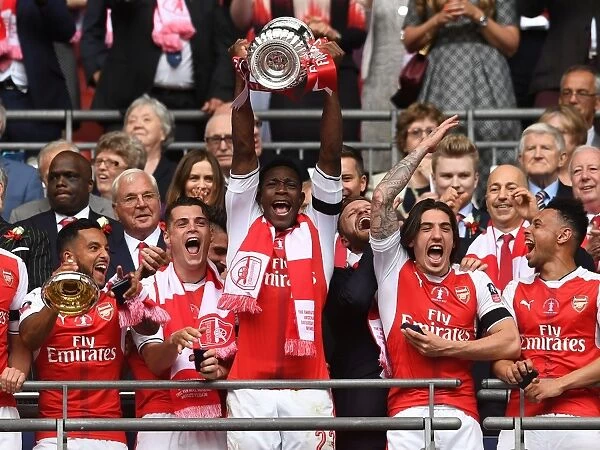 Danny Welbeck: Arsenal's FA Cup Triumph - Lifting the Trophy After Arsenal v Chelsea (2017)