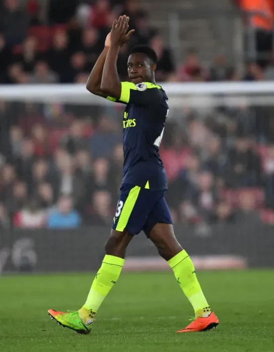 Framed Print : Danny Welbeck Bids Farewell to Arsenal Fans: Southampton vs Arsenal, Premier League 2016-17