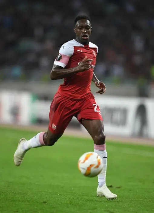 Framed Print : Danny Welbeck Faces Micel of Qarabag in Arsenal's Europa League Clash