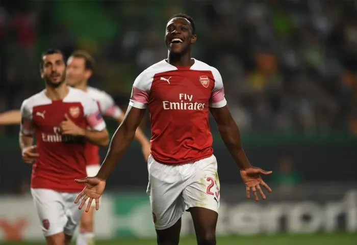 Framed Print : Danny Welbeck Scores for Arsenal in Sporting Lisbon Showdown, Europa League 2018-19 Framed Print : Danny Welbeck Scores for Arsenal in Sporting Lisbon Showdown, Europa League 2018-19