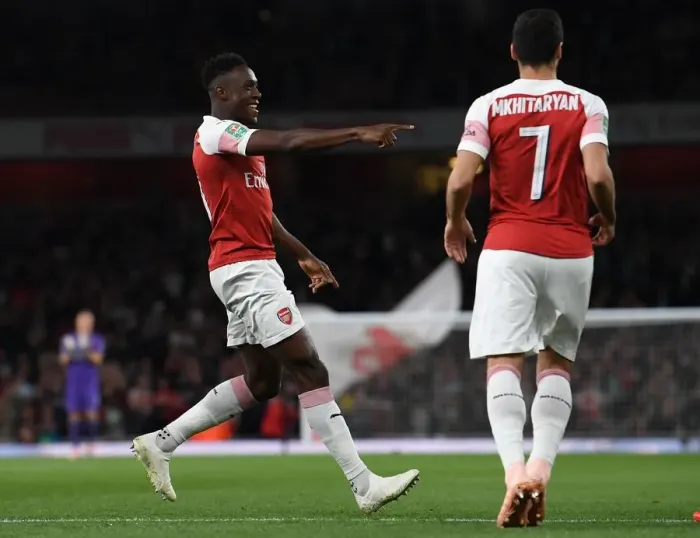 Framed Print : Danny Welbeck Scores First Goal: Arsenal vs. Brentford, Carabao Cup 2018-19 Framed Print : Danny Welbeck Scores First Goal: Arsenal vs. Brentford, Carabao Cup 2018-19