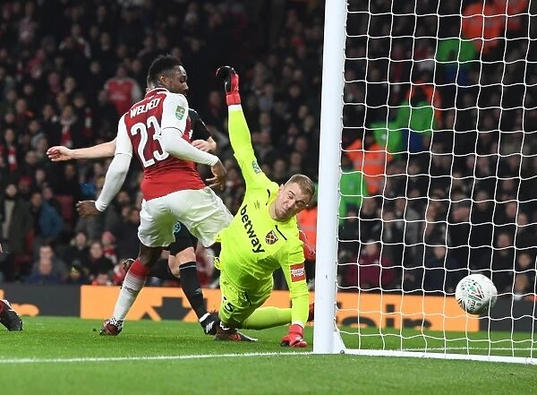 Danny Welbeck Scores Game-Winning Goal Against Joe Hart: Arsenal Advances in Carabao Cup Quarters
