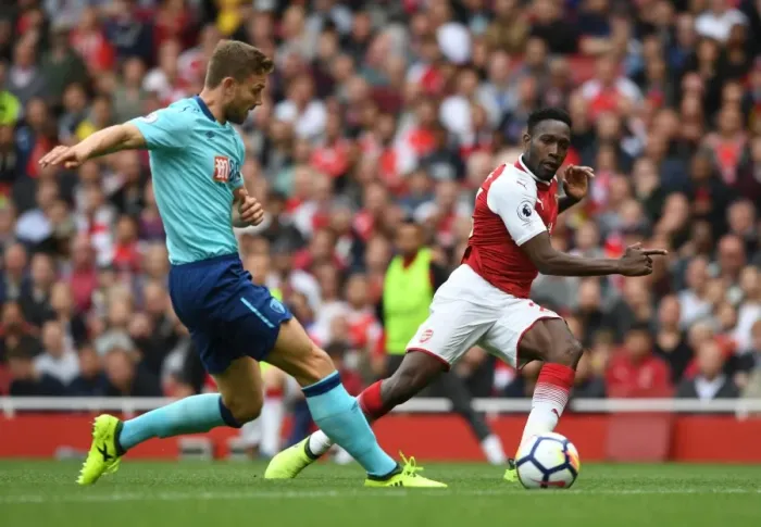 Framed Print : Danny Welbeck Scores His Second Goal: Arsenal's 3rd Against Bournemouth in 2017-18 Premier League Framed Print : Danny Welbeck Scores His Second Goal: Arsenal's 3rd Against Bournemouth in 2017-18 Premier League