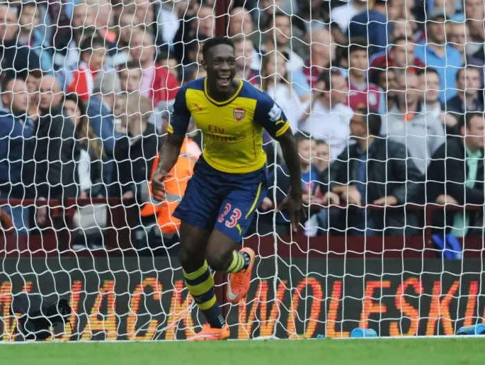 Framed Print : Danny Welbeck Scores His Second Goal: Arsenal's Triumph at Aston Villa, Premier League 2014-15 Framed Print : Danny Welbeck Scores His Second Goal: Arsenal's Triumph at Aston Villa, Premier League 2014-15