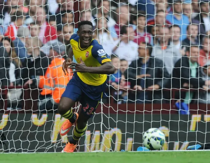 Framed Print : Danny Welbeck Scores Second Goal: Aston Villa vs. Arsenal, Premier League 2014-15 Framed Print : Danny Welbeck Scores Second Goal: Aston Villa vs. Arsenal, Premier League 2014-15