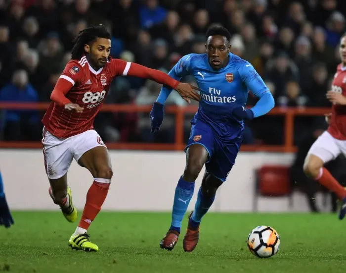 Framed Print : Danny Welbeck vs. Armand Traore: A Battle in the FA Cup Third Round - Arsenal vs. Nottingham Forest Framed Print : Danny Welbeck vs. Armand Traore: A Battle in the FA Cup Third Round - Arsenal vs. Nottingham Forest