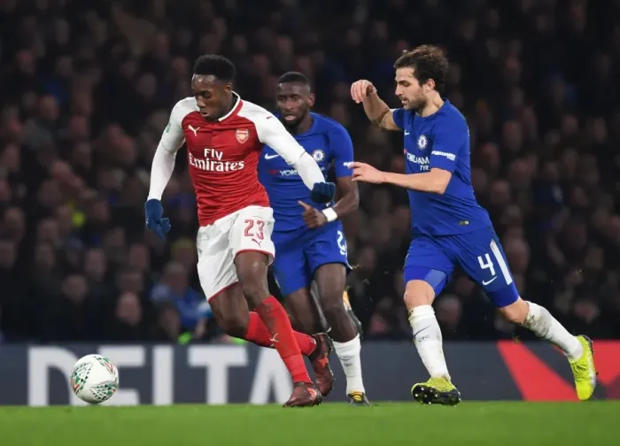 Framed Print : Danny Welbeck vs. Cesc Fabregas: Clash in the Carabao Cup Semi-Final Framed Print : Danny Welbeck vs. Cesc Fabregas: Clash in the Carabao Cup Semi-Final
