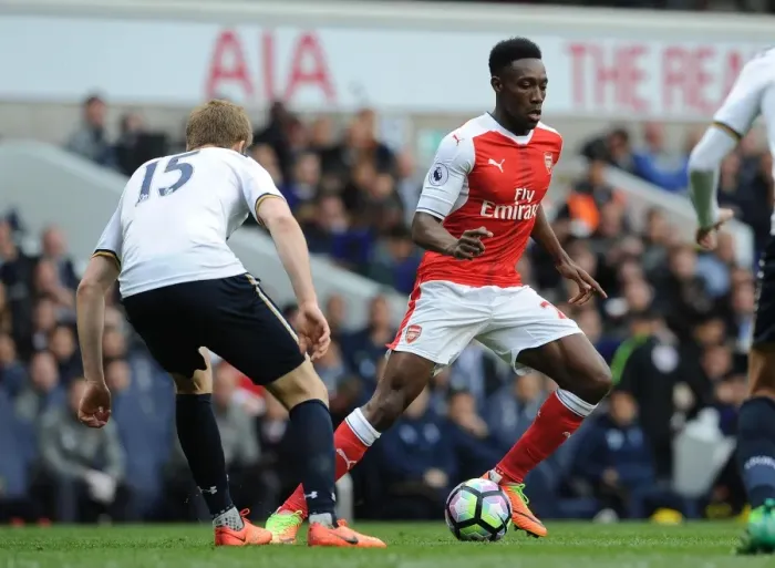 Framed Print : Danny Welbeck vs Eric Dier: Intense Battle in the Premier League Clash Between Tottenham and Arsenal Framed Print : Danny Welbeck vs Eric Dier: Intense Battle in the Premier League Clash Between Tottenham and Arsenal