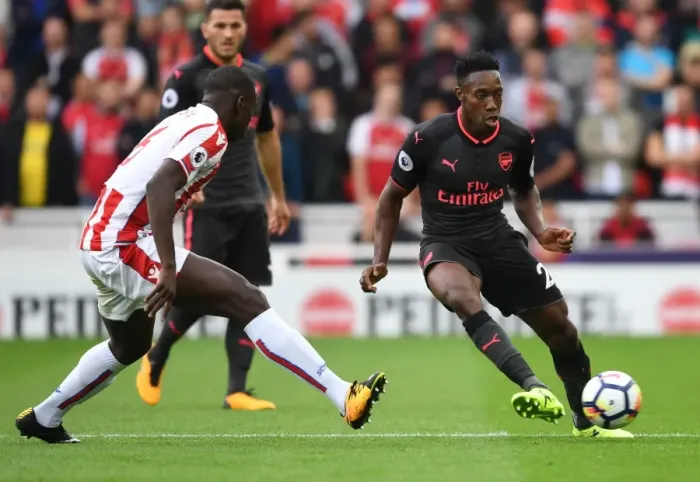 Framed Print : Danny Welbeck vs Kurt Zouma: Intense Battle in Stoke City vs Arsenal Premier League Clash Framed Print : Danny Welbeck vs Kurt Zouma: Intense Battle in Stoke City vs Arsenal Premier League Clash