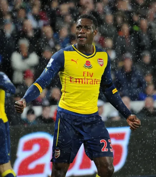 Framed Print : Danny Welbeck's Goal Celebration: Swansea v Arsenal, Premier League 2014-15 Framed Print : Danny Welbeck's Goal Celebration: Swansea v Arsenal, Premier League 2014-15