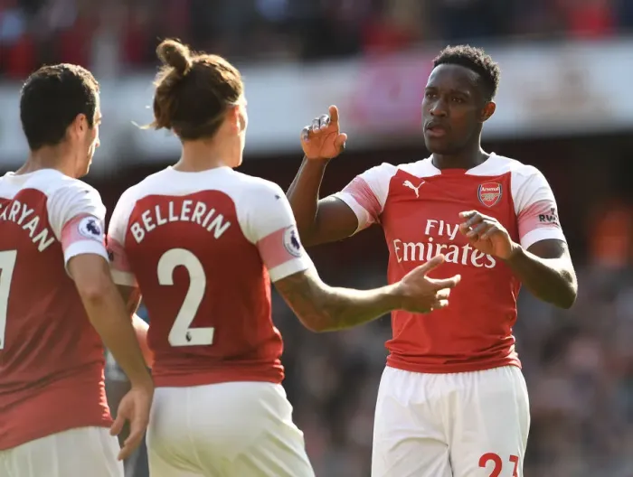Framed Print : Danny Welbeck's Hat-Trick: Arsenal's Dominant Win Against West Ham United (August 2018)