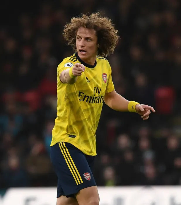 Framed Print : David Luiz in Action: Arsenal vs. AFC Bournemouth, Premier League 2019-20