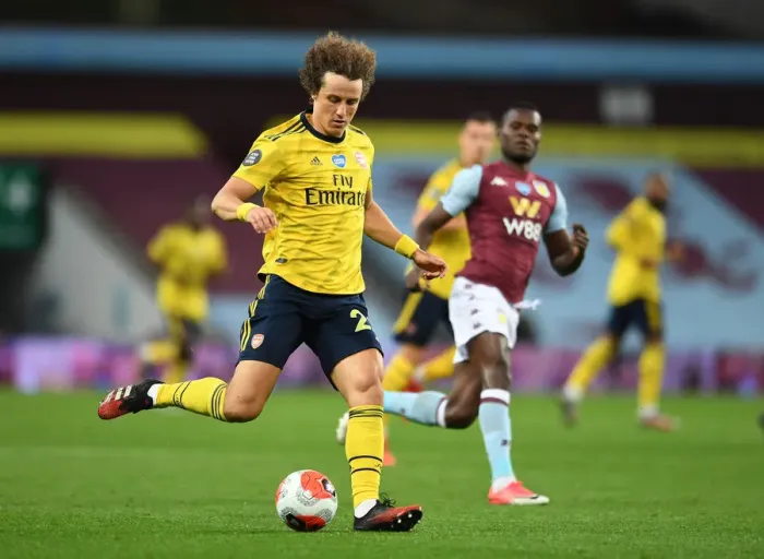 Framed Print : David Luiz in Action: Arsenal vs. Aston Villa, Premier League 2019-2020 Framed Print : David Luiz in Action: Arsenal vs. Aston Villa, Premier League 2019-2020