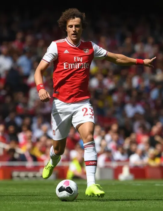 Framed Print : David Luiz in Action: Arsenal vs Burnley (2019-20 Premier League)