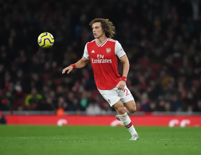 Framed Print : David Luiz in Action: Arsenal vs Southampton, Premier League 2019-20 Framed Print : David Luiz in Action: Arsenal vs Southampton, Premier League 2019-20