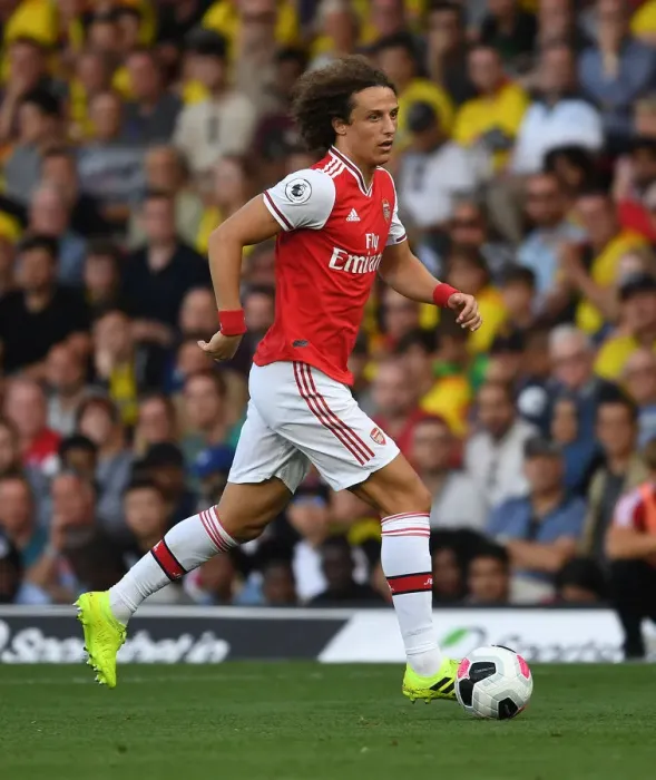 Framed Print : David Luiz in Action: Arsenal vs. Watford, Premier League 2019-20 Framed Print : David Luiz in Action: Arsenal vs. Watford, Premier League 2019-20