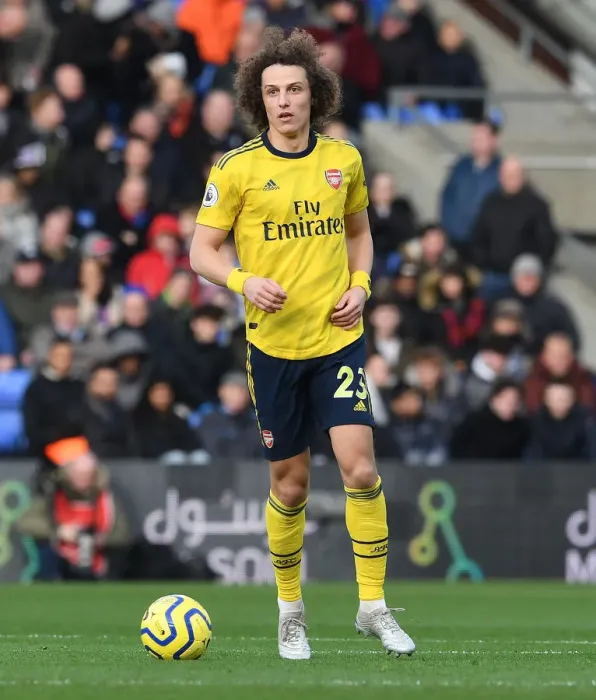 Framed Print : David Luiz in Action: Crystal Palace vs Arsenal, Premier League 2019-20