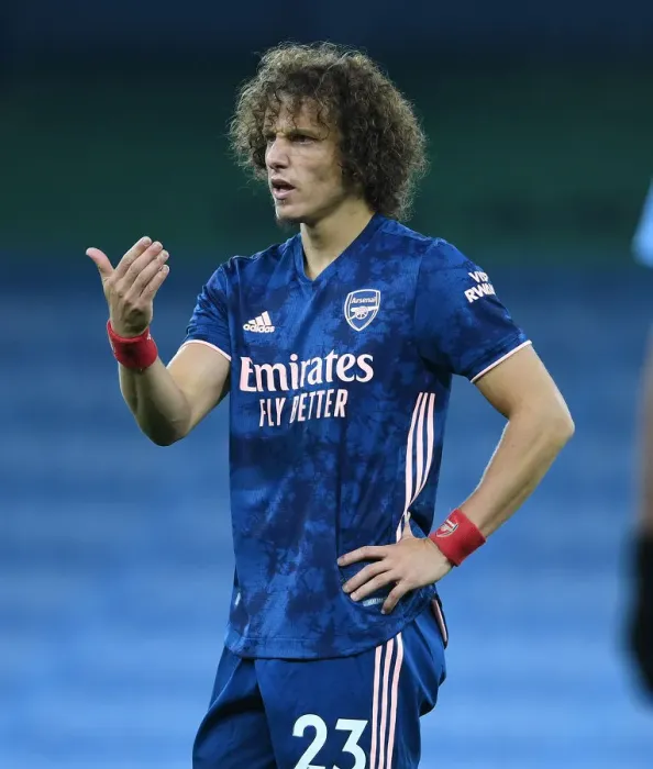 Framed Print : David Luiz in Action: Manchester City vs. Arsenal, 2020-21 Premier League Framed Print : David Luiz in Action: Manchester City vs. Arsenal, 2020-21 Premier League