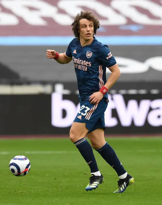 Framed Print : David Luiz in Action: West Ham United vs. Arsenal, Premier League 2020-21 Framed Print : David Luiz in Action: West Ham United vs. Arsenal, Premier League 2020-21