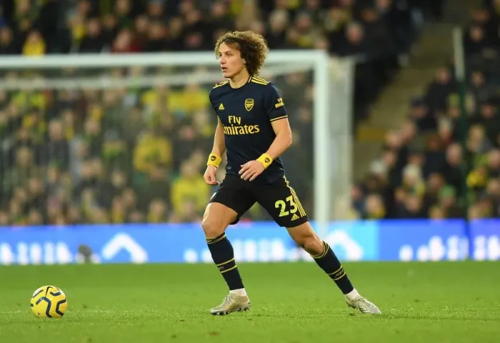 Framed Print : David Luiz (Arsenal). Norwich City 2:2 Arsenal