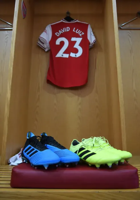 Framed Print : David Luiz Readies for Arsenal vs. Burnley Showdown at Emirates Stadium