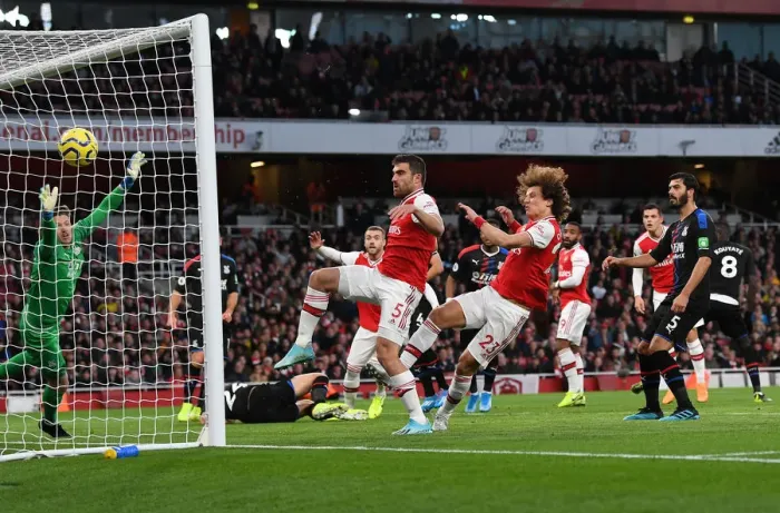 Framed Print : David Luiz Scores His Second: Arsenal's Victory Over Crystal Palace (2019-20) Framed Print : David Luiz Scores His Second: Arsenal's Victory Over Crystal Palace (2019-20)