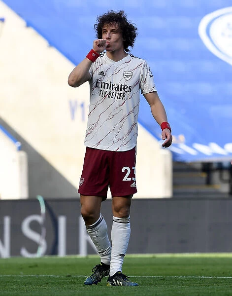 David Luiz Scores Thrilling Second Goal for Arsenal at Leicester City's King Power Stadium, Premier League 2020-21